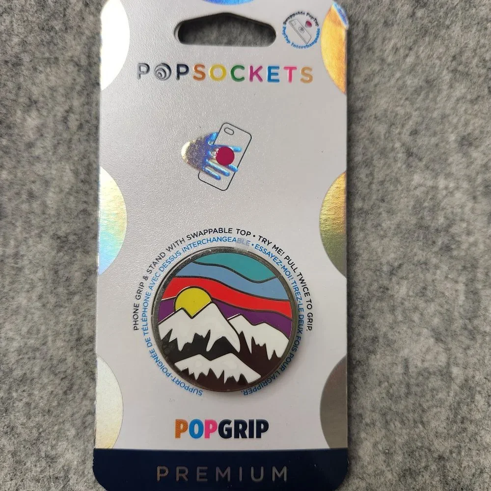 Enamel Altitude Adjustment Premium Popsockets Single Grip & Stand Phones Holder